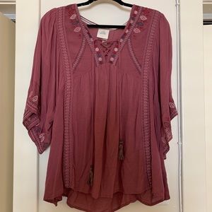 Knox Rose Target Embroiled Top XL